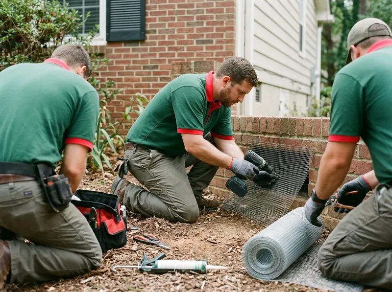 Complete Crawl Space Rodent Exclusion in Greensboro, NC